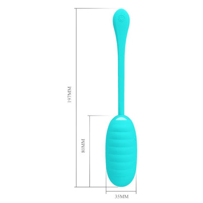 Pretty Love Kirk Light Green Rechargeable Vibrating Egg | Niks.fi verkkokauppa