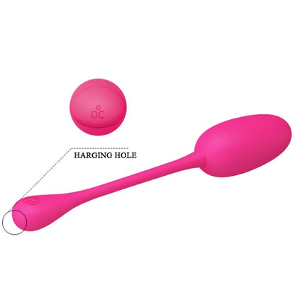 Pretty Love Knucker Pink Rechargeable Vibrating Egg | Niks.fi verkkokauppa