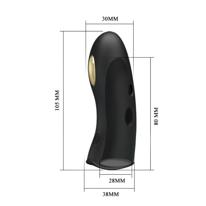 Pretty Love Marico Black Electro-Stimulator Finger Cover | Niks.fi verkkokauppa