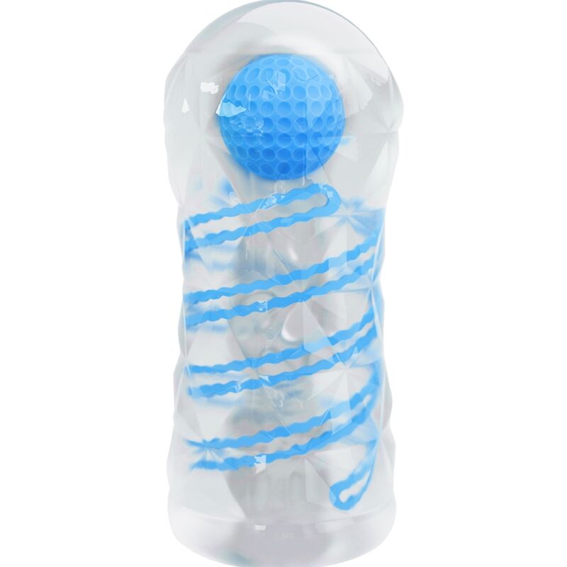Pretty Love Small Masturbator With Blue Spirals | Niks.fi verkkokauppa
