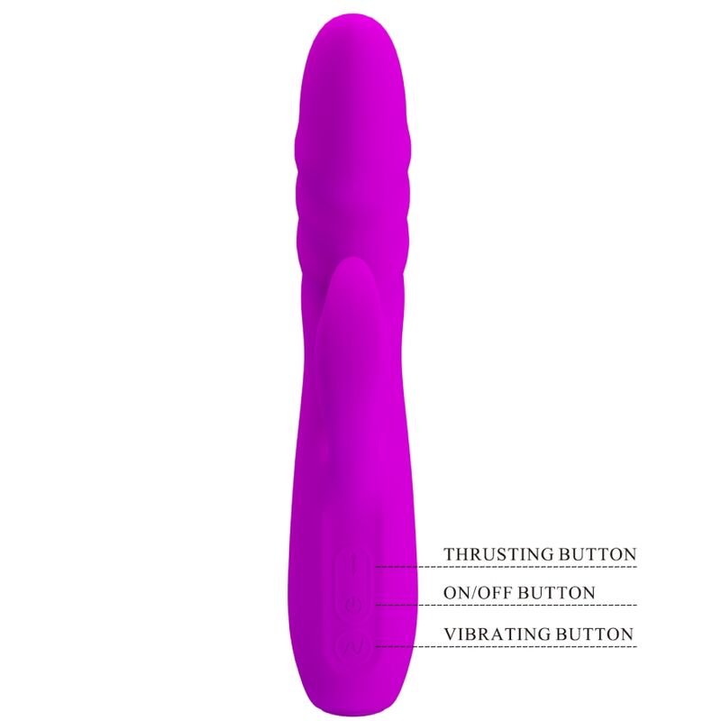 Pretty Lovemelanie Purple Rechargeable Rabbit Vibrator | Niks.fi verkkokauppa