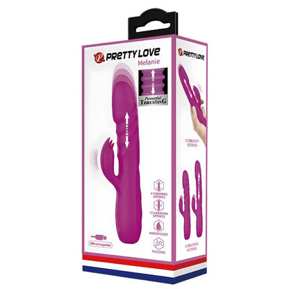 Pretty Lovemelanie Purple Rechargeable Rabbit Vibrator | Niks.fi verkkokauppa