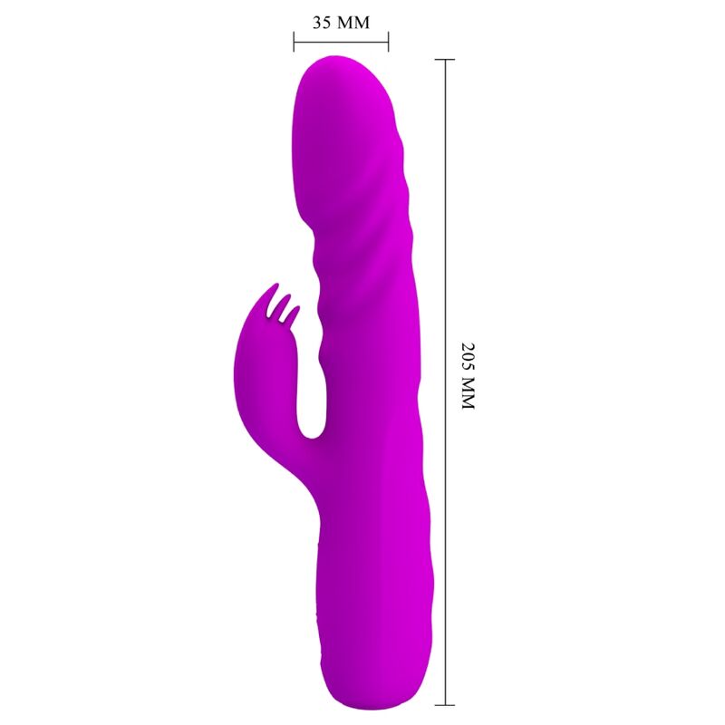 Pretty Lovemelanie Purple Rechargeable Rabbit Vibrator | Niks.fi verkkokauppa