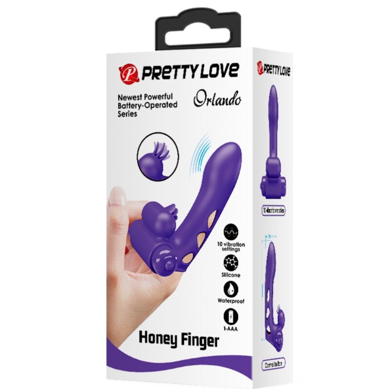 Pretty Love Orlando Purple Vibrator Finger Cover | Niks.fi verkkokauppa