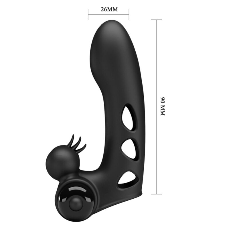 Pretty Love Orlando Black Vibrator Finger Cover | Niks.fi verkkokauppa