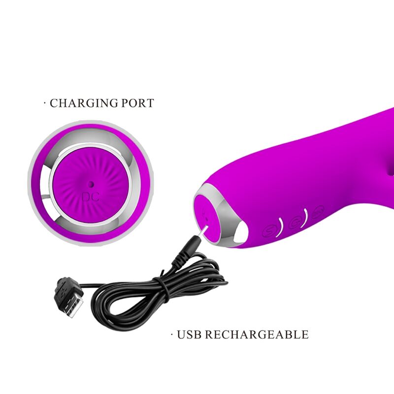 Pretty Loverachel Rechargeable Vibrator With Stimulating Waves Purple | Niks.fi verkkokauppa