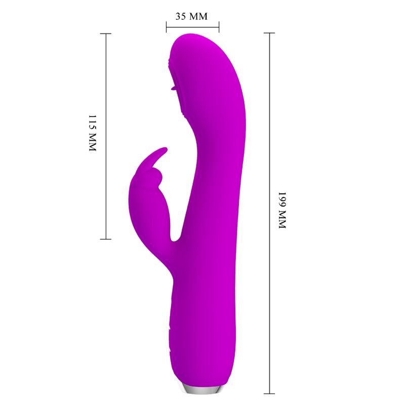Pretty Loverachel Rechargeable Vibrator With Stimulating Waves Purple | Niks.fi verkkokauppa