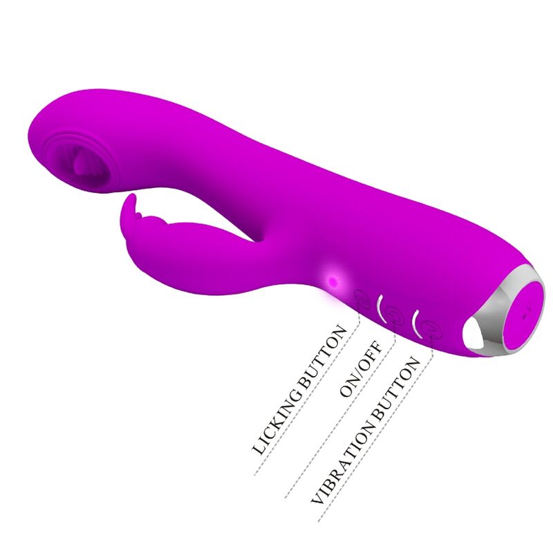 Pretty Loverachel Rechargeable Vibrator With Stimulating Waves Purple | Niks.fi verkkokauppa