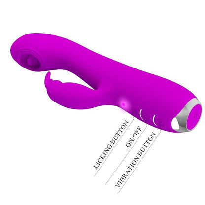 Pretty Loverachel Rechargeable Vibrator With Stimulating Waves Purple | Niks.fi verkkokauppa