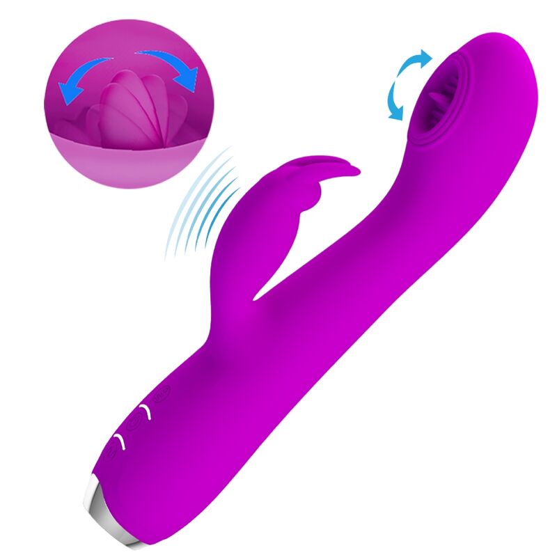 Pretty Loverachel Rechargeable Vibrator With Stimulating Waves Purple | Niks.fi verkkokauppa