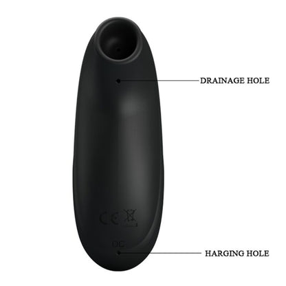 Pretty Love Black Rechargeable Luxury Suction Massager | Niks.fi verkkokauppa