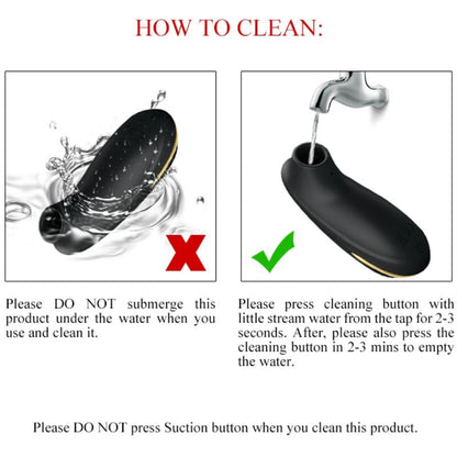 Pretty Love Black Rechargeable Luxury Suction Massager | Niks.fi verkkokauppa