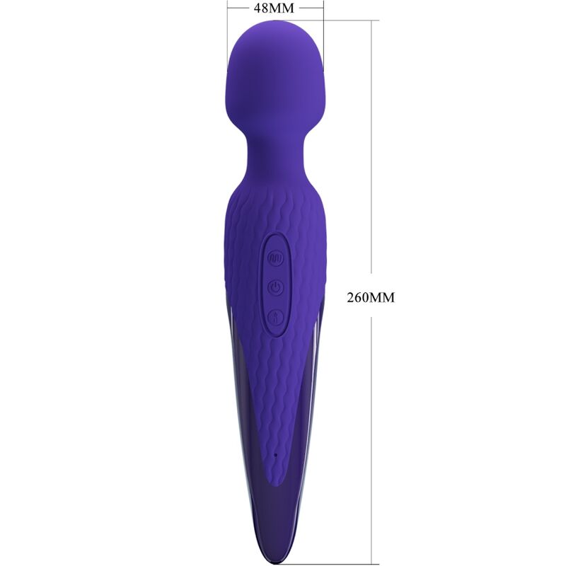 Pretty Love Antony Youth Wand Vibrator Violet Heat Effect | Niks.fi verkkokauppa