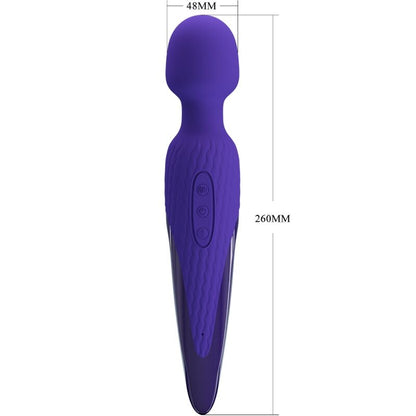 Pretty Love Antony Youth Wand Vibrator Violet Heat Effect | Niks.fi verkkokauppa
