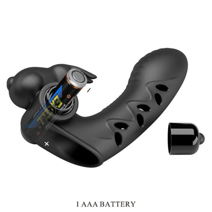 Pretty Love Vance Black Rabbit Vibrator Finger Cover | Niks.fi verkkokauppa