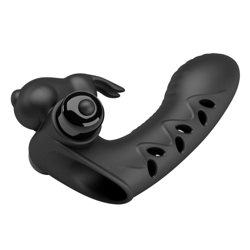 Pretty Love Vance Black Rabbit Vibrator Finger Cover | Niks.fi verkkokauppa