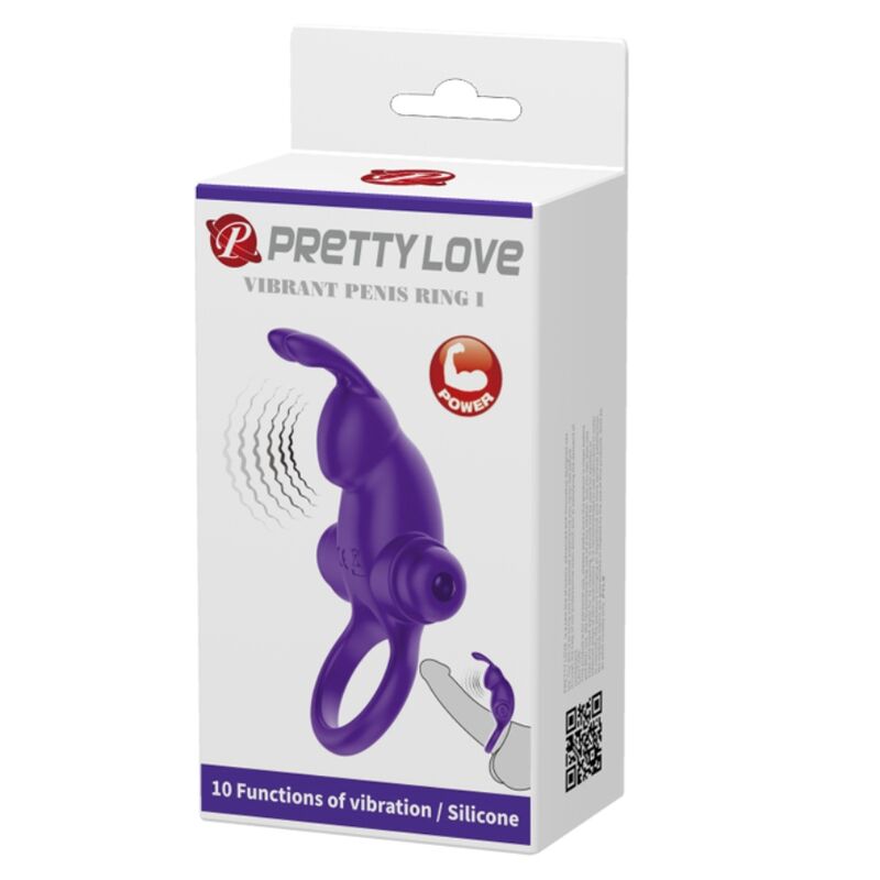 Pretty Love Vibrator Ring I Rabbit For Purple Penis | Niks.fi verkkokauppa
