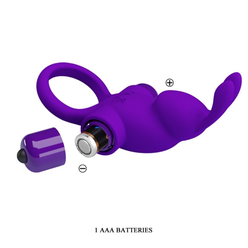 Pretty Love Vibrator Ring I Rabbit For Purple Penis | Niks.fi verkkokauppa