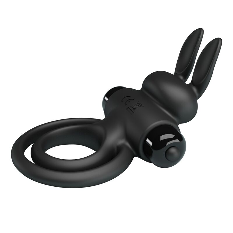 Pretty Love Vibrator Iii Rabbit Ring For Black Penis | Niks.fi verkkokauppa