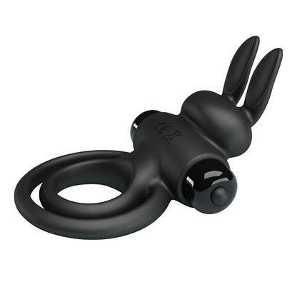 Pretty Love Vibrator Iii Rabbit Ring For Black Penis | Niks.fi verkkokauppa