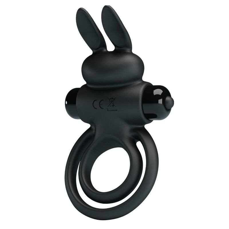 Pretty Love Vibrator Iii Rabbit Ring For Black Penis | Niks.fi verkkokauppa