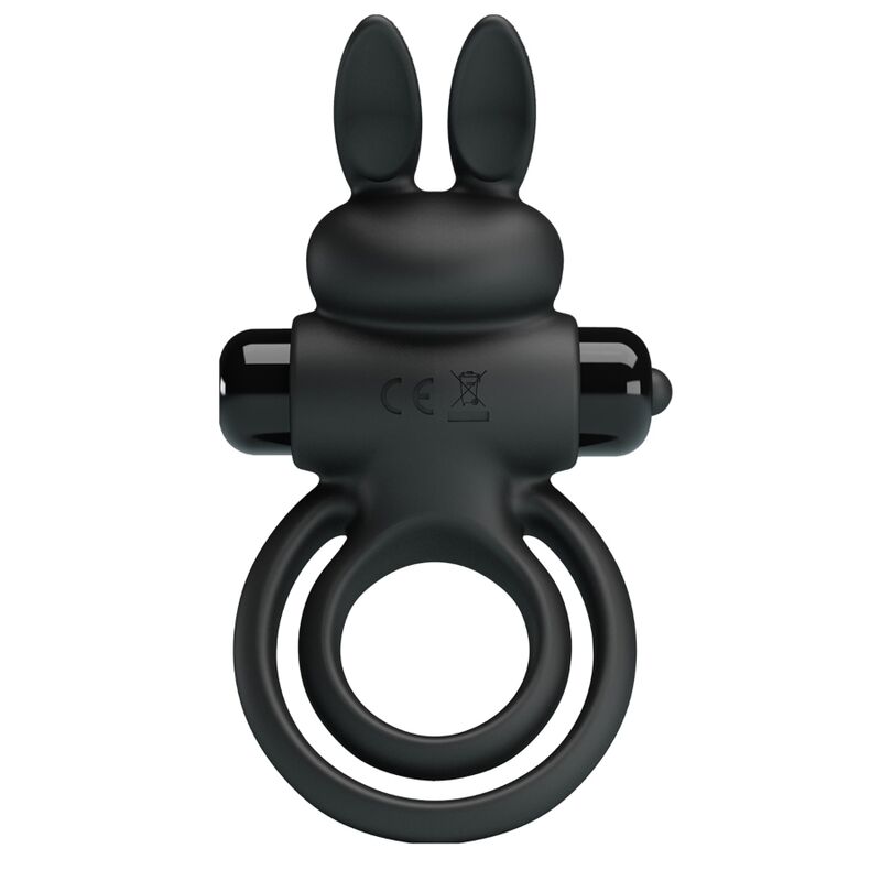 Pretty Love Vibrator Iii Rabbit Ring For Black Penis | Niks.fi verkkokauppa