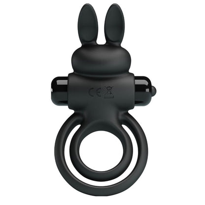 Pretty Love Vibrator Iii Rabbit Ring For Black Penis | Niks.fi verkkokauppa