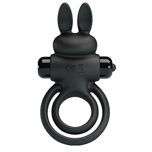 Pretty Love Vibrator Iii Rabbit Ring For Black Penis | Niks.fi verkkokauppa
