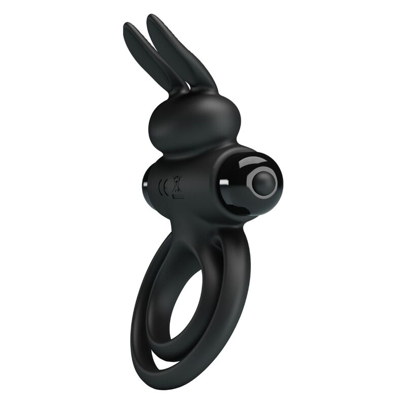 Pretty Love Vibrator Iii Rabbit Ring For Black Penis | Niks.fi verkkokauppa