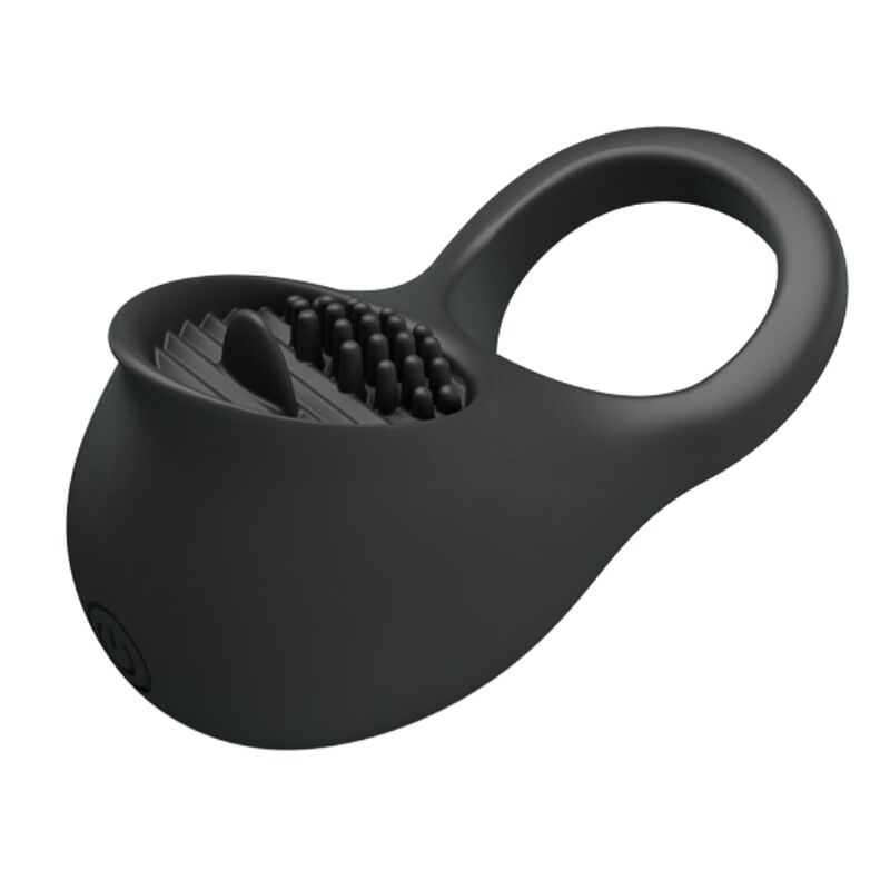 Pretty Love Vibrating Penis Ring With Black Tongue | Niks.fi verkkokauppa