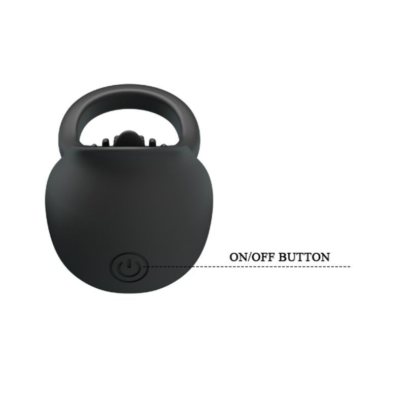 Pretty Love Vibrating Penis Ring With Black Tongue | Niks.fi verkkokauppa