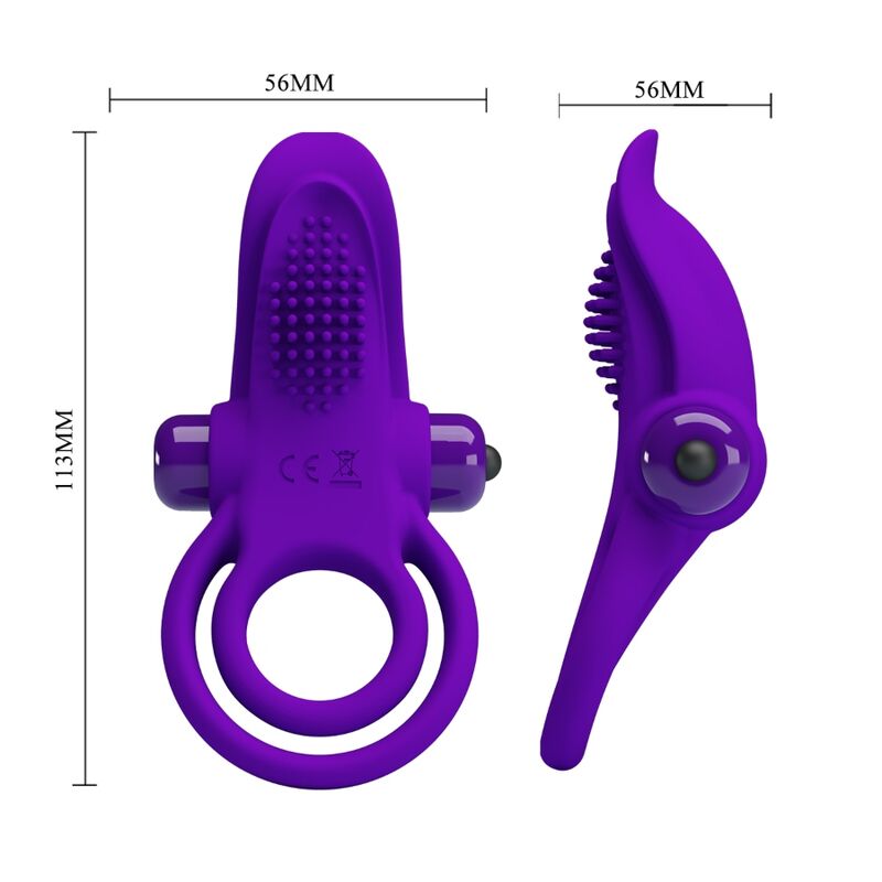 Pretty Love Purple Vibrating Penis Ring | Niks.fi verkkokauppa