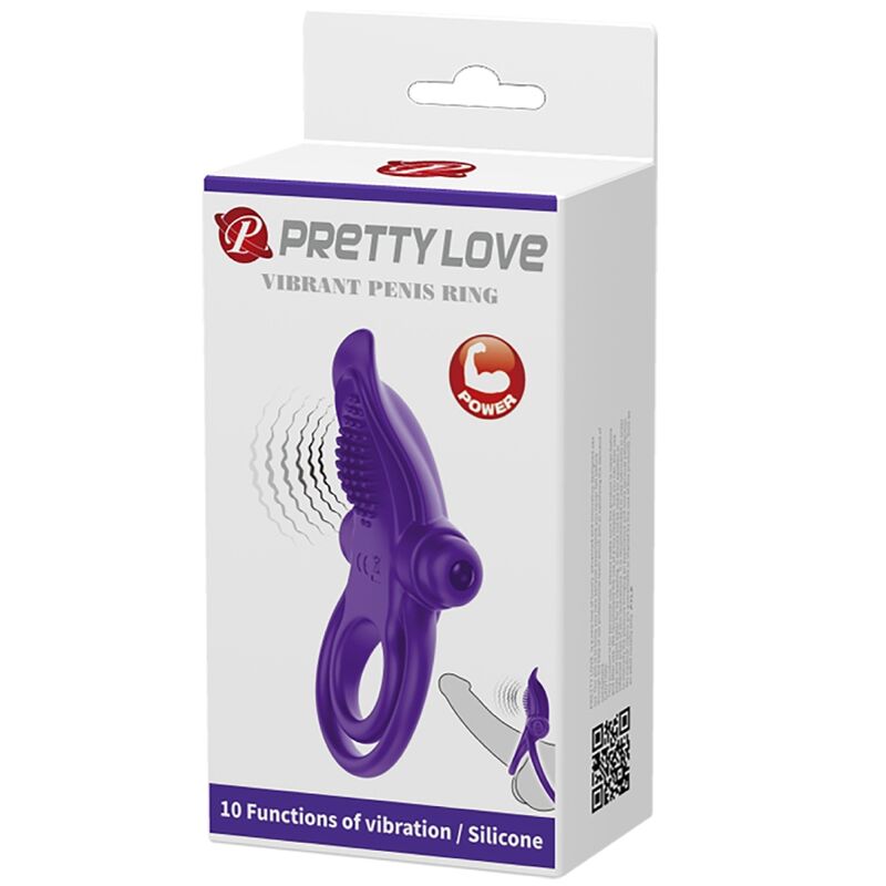 Pretty Love Purple Vibrating Penis Ring | Niks.fi verkkokauppa