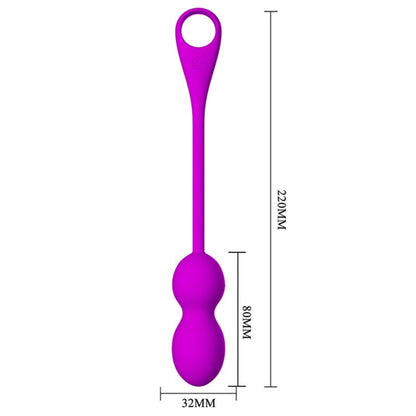 Pretty Love Elvira Rechargeable Vibrating Balls Purple | Niks.fi verkkokauppa