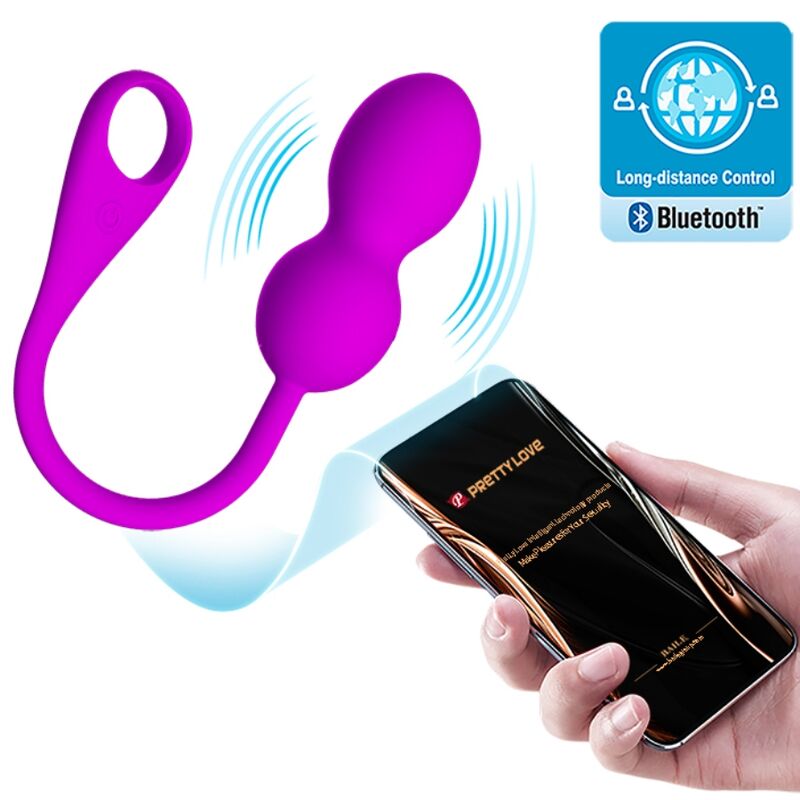 Pretty Love Elvira Rechargeable Vibrating Balls Purple | Niks.fi verkkokauppa