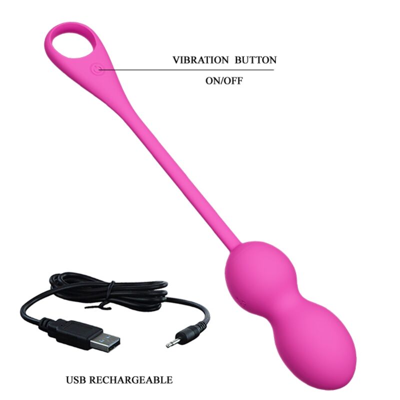 Pretty Love Elvira Pink Rechargeable Vibrating Balls | Niks.fi verkkokauppa
