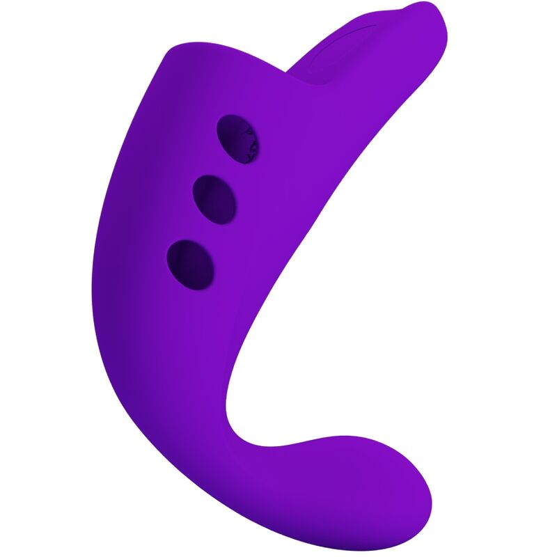 Pretty Love Gorgon Purple Rechargeable Finger Vibrator | Niks.fi verkkokauppa