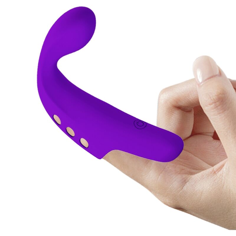 Pretty Love Gorgon Purple Rechargeable Finger Vibrator | Niks.fi verkkokauppa