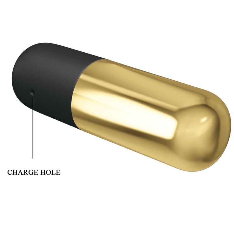 Pretty Love Golden Rechargeable Bullet Vibrator | Niks.fi verkkokauppa