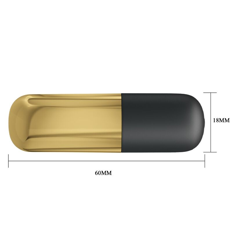 Pretty Love Golden Rechargeable Bullet Vibrator | Niks.fi verkkokauppa