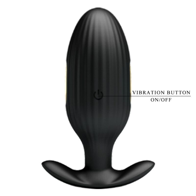 Pretty Love Jefferson App Controlled Anal Plug Black | Niks.fi verkkokauppa