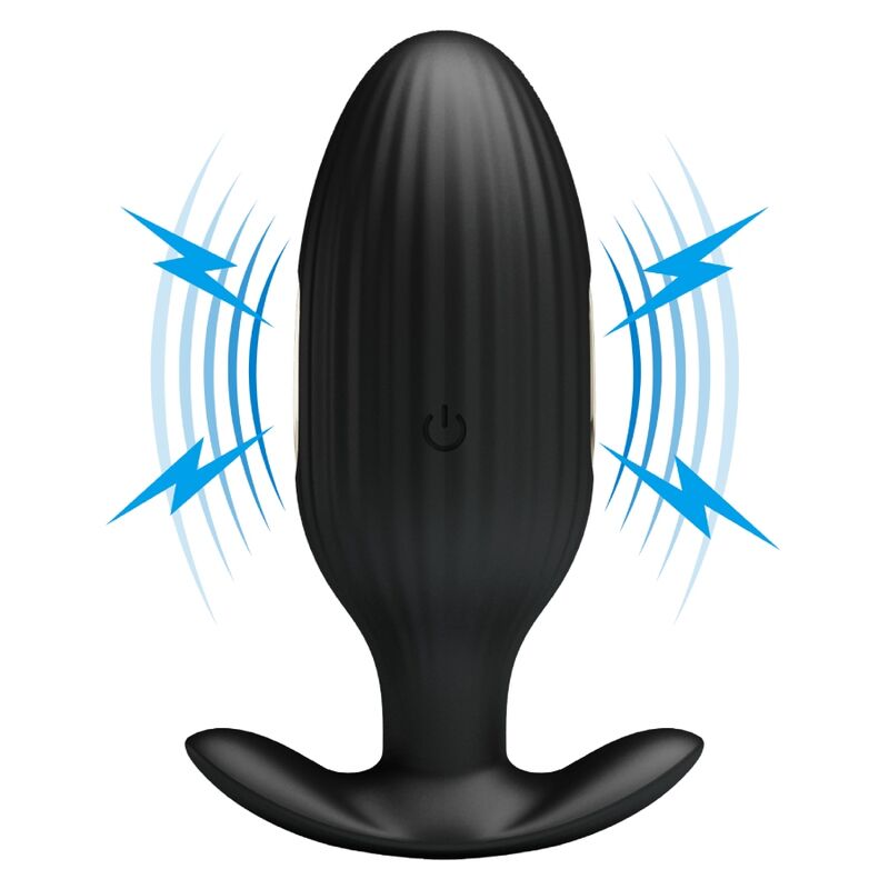 Pretty Love Jefferson App Controlled Anal Plug Black | Niks.fi verkkokauppa