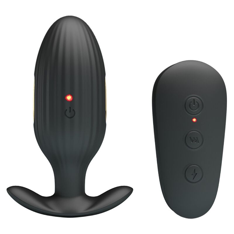 Pretty Love Kelly Plug Anal Rechargeable Vibrator Black | Niks.fi verkkokauppa