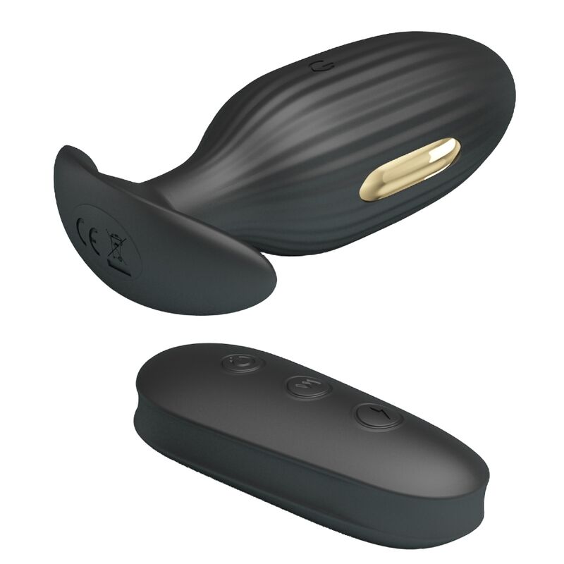 Pretty Love Kelly Plug Anal Rechargeable Vibrator Black | Niks.fi verkkokauppa