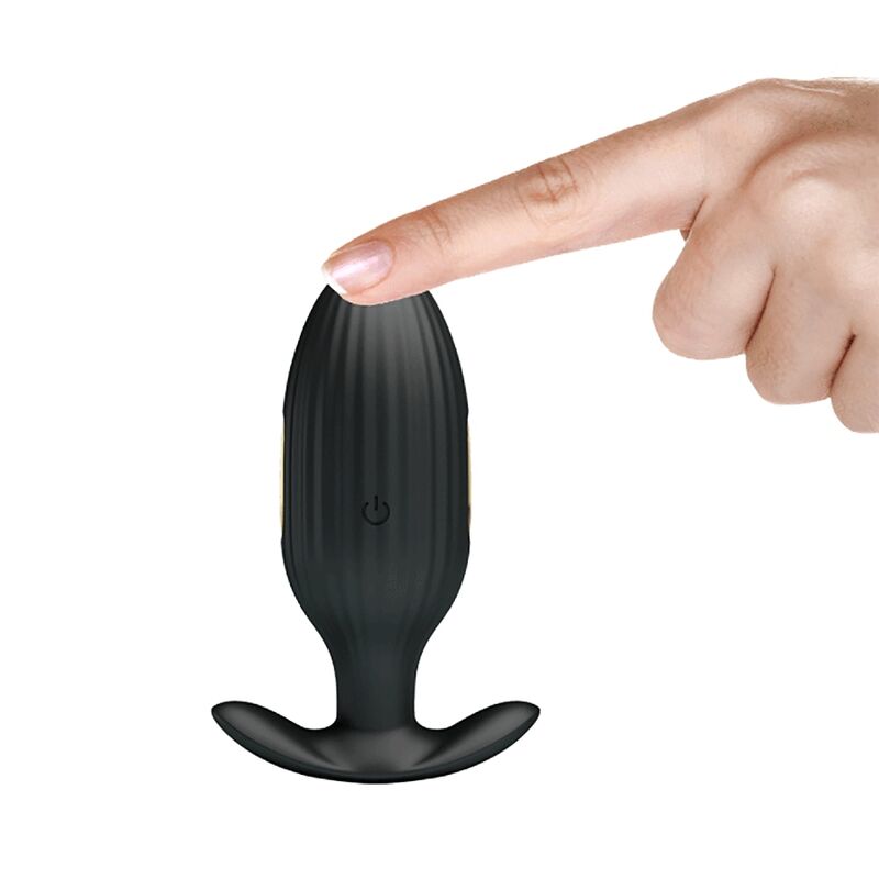 Pretty Love Kelly Plug Anal Rechargeable Vibrator Black | Niks.fi verkkokauppa