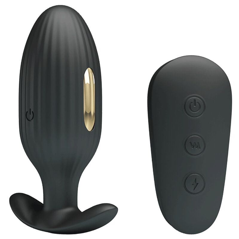 Pretty Love Kelly Plug Anal Rechargeable Vibrator Black | Niks.fi verkkokauppa