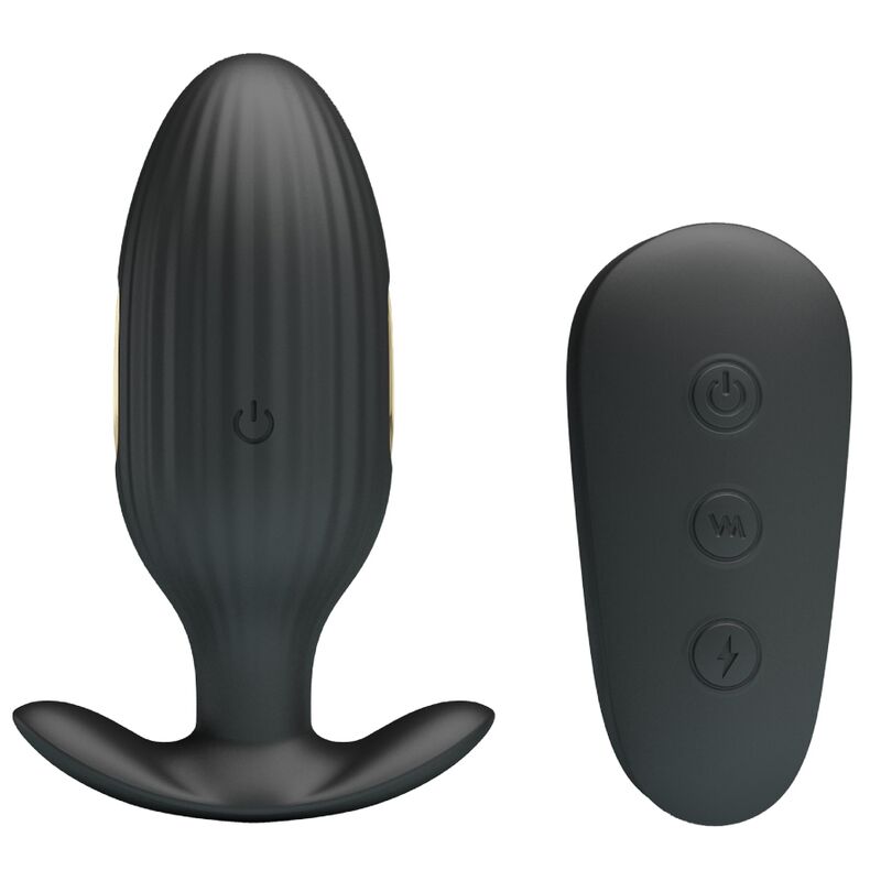 Pretty Love Kelly Plug Anal Rechargeable Vibrator Black | Niks.fi verkkokauppa