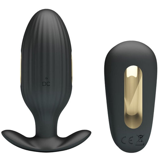 Pretty Love Kelly Plug Anal Rechargeable Vibrator Black | Niks.fi verkkokauppa