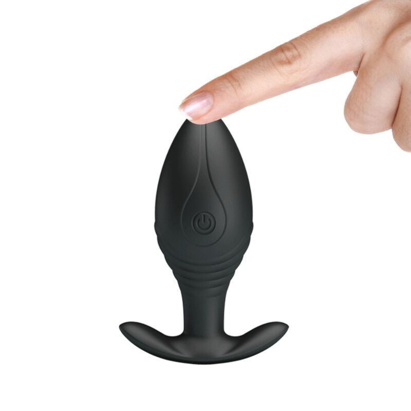 Pretty Love Regina Anal Plug Rechargeable Vibrator Black | Niks.fi verkkokauppa