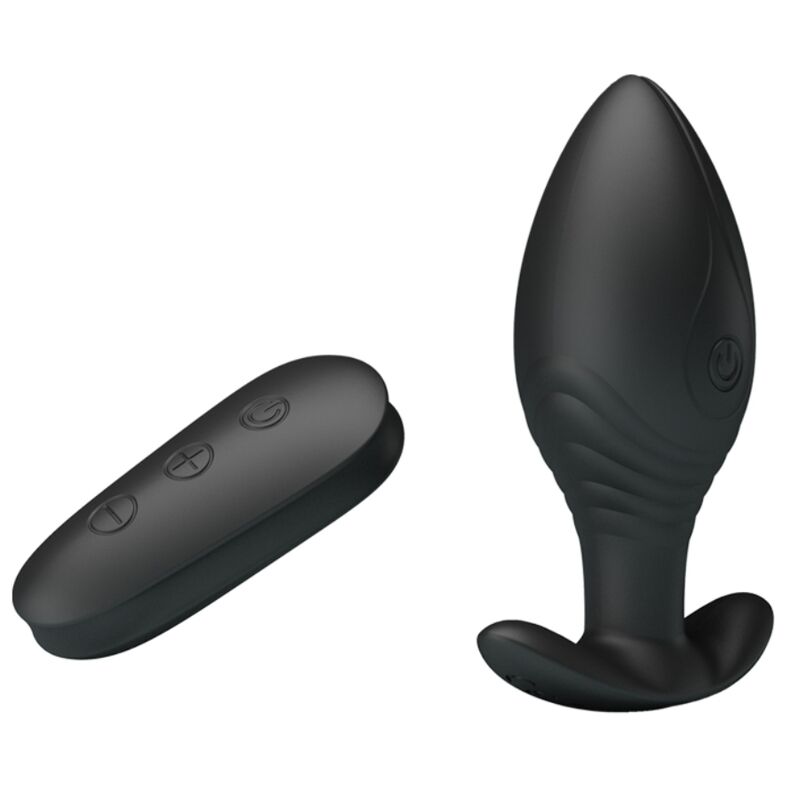 Pretty Love Regina Anal Plug Rechargeable Vibrator Black | Niks.fi verkkokauppa